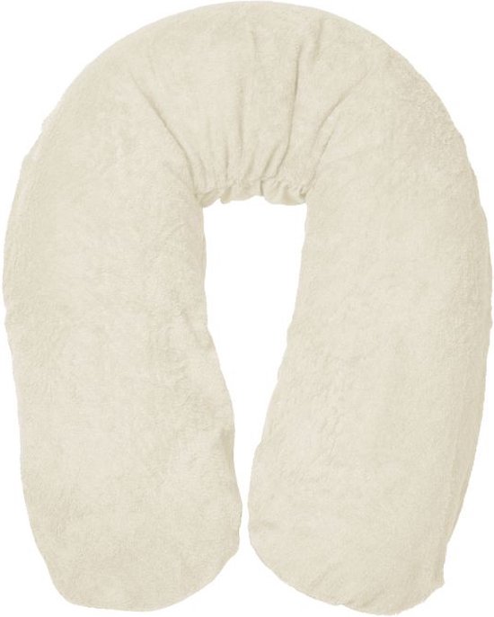 Voedingskussen - Form Fix XL Zwangerschapskussen - Voedingskussen - Zijslaapkussen - Body Pillow - Lichaamskussen - 185 cm - Inclusief Badstof/Katoen Hoes Marshmallow