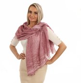 N.Peal Cashmere Kasjmier Geruite Sjaal in het Roze Dames Accessoires voor voor Sjaals en sjaaltjes voor 