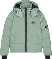 Malelions Patch Puffer Jas Dark Sage - Maat 176 Malelions Patch Puffer Jas Dark Sage - Maat 176