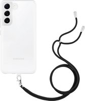 Cazy Soft TPU Telefoonhoesje met Koord - geschikt voor Samsung Galaxy S22+ - Samsung Galaxy S22+ Hoesje met Koord - Transparant