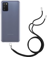 Hoesje met Koord Zwart Geschikt voor Samsung Galaxy A03s - Transparant