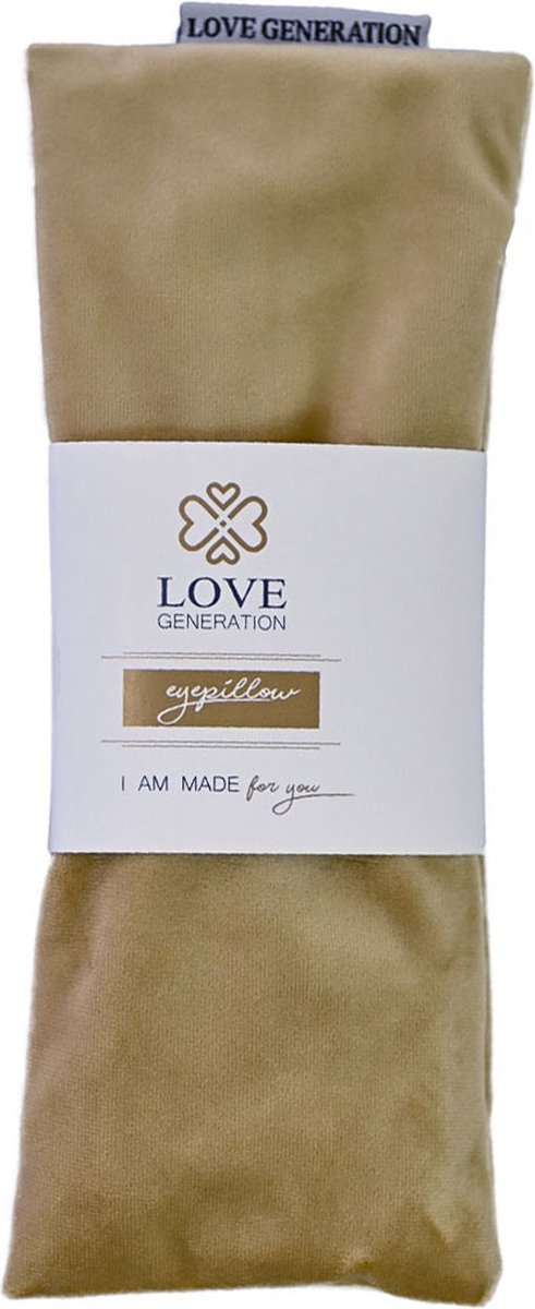 Love Generation - Fluwelen Oogkussen - Licht Goud