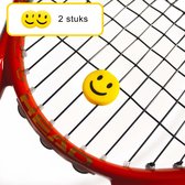 Tennisdemper - demper - smile geel - 2 stuks - hoge kwaliteit - ixen