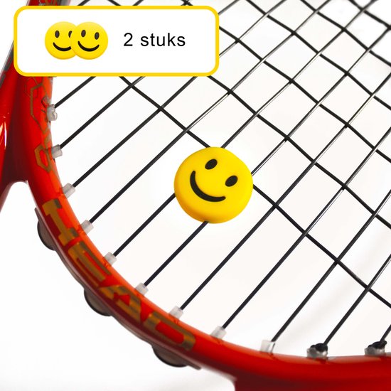 Vervreemding gek modder Tennisdemper - demper - smile geel - 2 stuks - hoge kwaliteit - ATHLIX |  bol.com