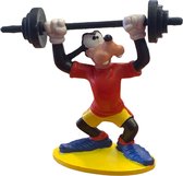 Disney - Goofy Speelfiguurtje als gewichtheffer - 8 cm - kunststof