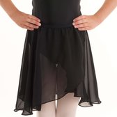 Jupe de danse "Lily" | NOIR | Ballet jupe portefeuille | Femmes | Jupe en voile | Taille S/M | taille 34/36