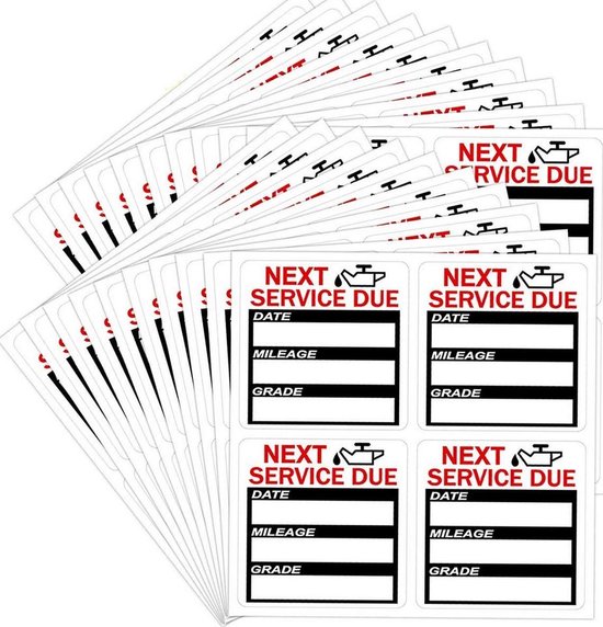 Service stickers 2024