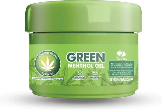 Green Menthol Gel - Spier- en gewrichtsgel - Spier- en gewrichtsbalsem - 450GR.