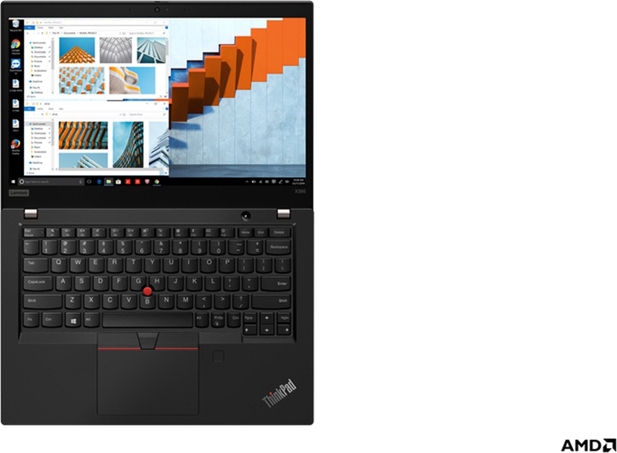 ThinkPad X395 20NL0019MH 33.8 cm (13.3") Notebook - 1920 x 1080 - Ryzen 5 PRO 3500U - 8 GB RAM - 256 GB SSD - Black - Windows 10 Pro 64-bit - AMD Radeon V... thumbnail 3