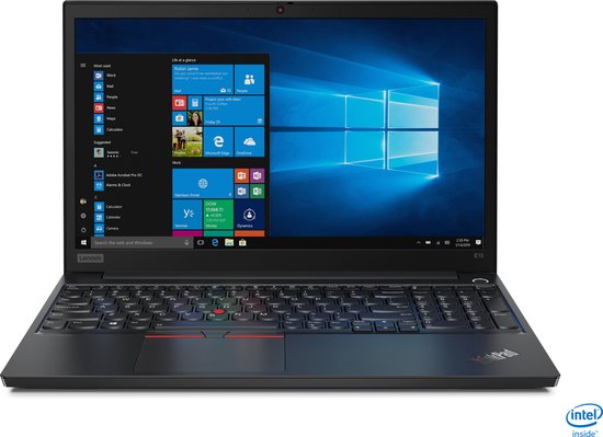 Lenovo ThinkPad E15 Intel® Core™ i3 i3-10110U Laptop 39,6 cm (15.6") Full HD 8 GB DDR4-SDRAM 500 GB HDD Wi-Fi 5 (802.11ac) Windows 10 Pro Zwart - Lenovo - Hoofdafbeelding
