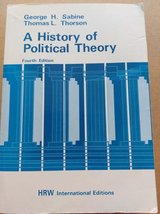 A History of Political Theory