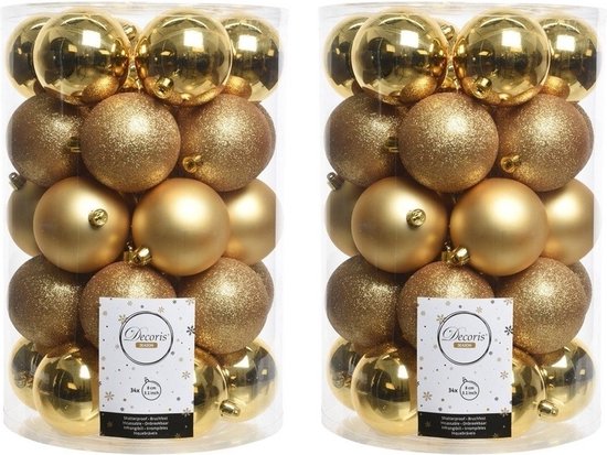 Boules De Noël HERZWILD - Lot De 12 Boules Dorées Roses Pailletées, 9 Cm, Pour Sapin - 4