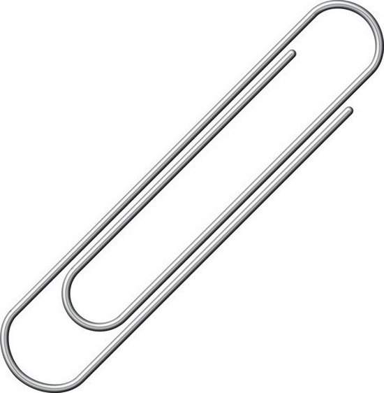 500 grands trombones en argent 50 mm