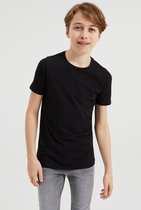 WE Fashion Jongens basic T-shirt met ronde hals, 2-pack