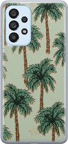 Hoesje geschikt voor Samsung Galaxy A33 - Palmbomen - Soft Case - TPU - Natuur - Groen - Mooie Telefoonhoesjes