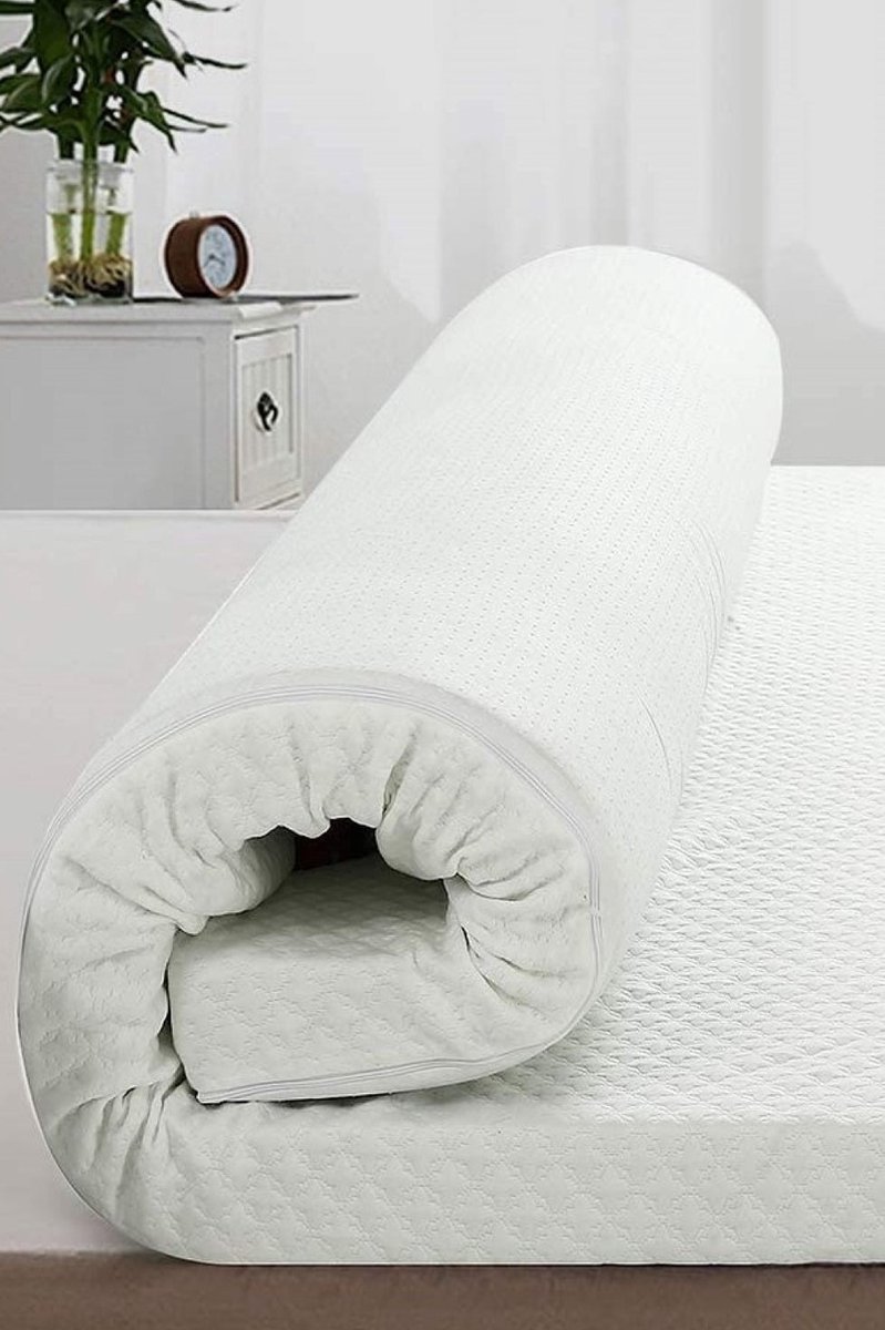 70x220 Topmatras - 9cm dik - Nasa Traagschuim - Afritsbaar en wasbaar - Topper Topdek - Visco