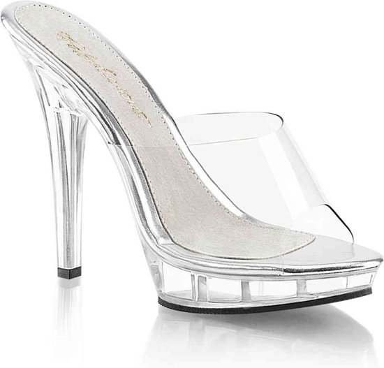 Fabulicious Sandales à Talons -41 Shoes- LIP-101 US 11 Zwart/ Argent