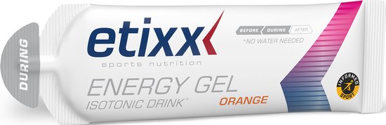 Etixx Isotonic Drink Energy Gel - Sports Nutrition - Energy Gel - 12X60 ml - Sinaasappel - Geen water nodig - Koolhydraatrijk - Vegan — afbeelding 2