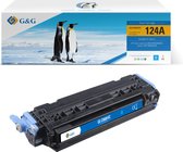 G&G Q6001A toner compatibel met HP 124A Tonercartridge Cyaan 1 stuck (s) Huismerk