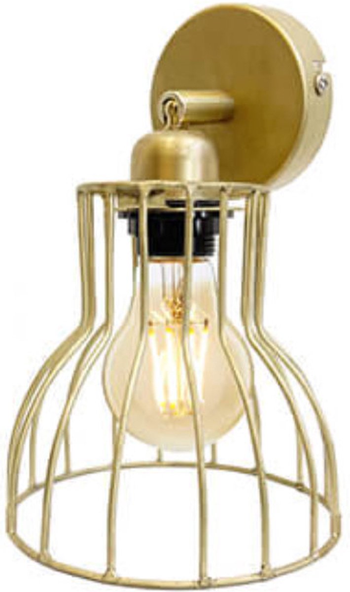 Lamp - Wandlamp - metalen lamellen - eigentijdse wandlamp - metaal - B40cm