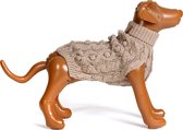 Dogs&Co Hand gebreide Hondentrui Beige Maat XL - Hondenkleding