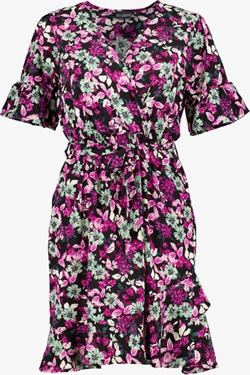 TwoDay dames jurk met bloemenprint - Roze - Maat S