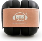 EMS 4 Kids Baby-hoofdtelefoon met ruisonderdrukking - Zwarte schelp met koraalkleurige hoofdband