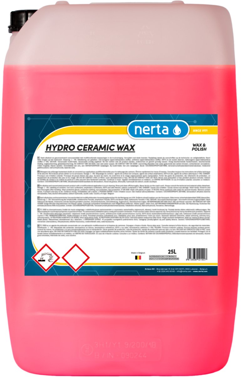 Nerta Hydro Ceramic Wax - autowax - ceramic coating auto - 5 liter