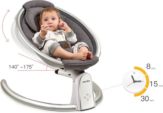 Nouveau-nés électrique bébé chaise berçante, Baby Swing pour les  nourrissons de 3-en-1 Dossier réglable - Chine Berceau pour bébé Dormir lit  électrique, nouveau-né Electric bassinette