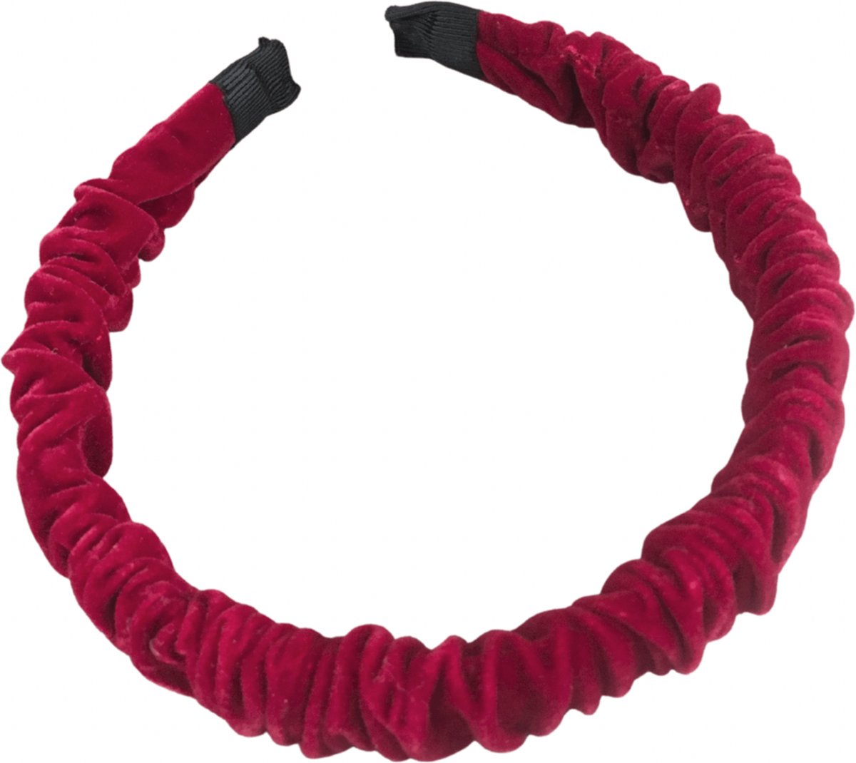 Haarband-Fluweel-Rood-2.5 cm-Kerst- Charme Bijoux