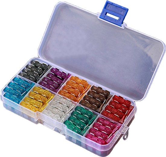 100 Delig Auto Zekeringen Assortiment in opbergdoos
