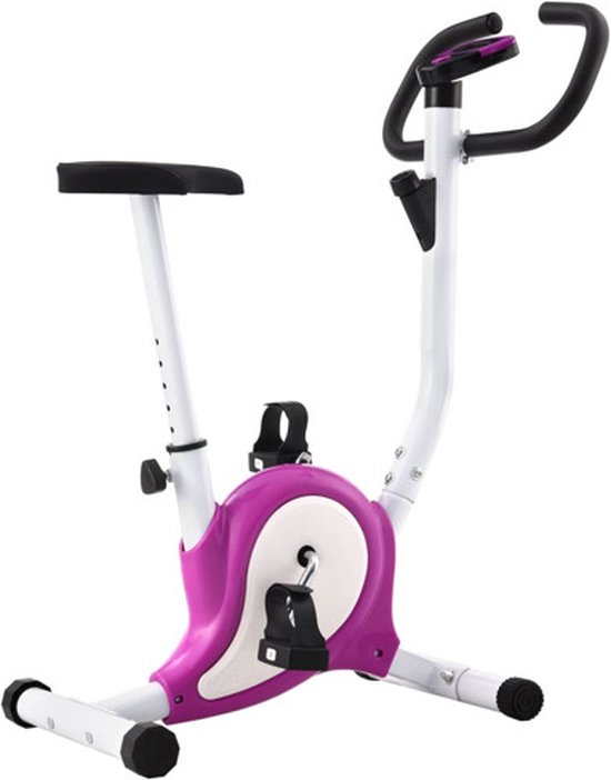 vidaXL - Hometrainer - met - bandweerstand - paars - vidaXL - €125,99