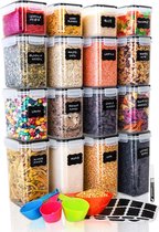 Voorraaddozen set - luxe keuken opslag containers - voorraaddozen voor keuken - kitchen storage containers set