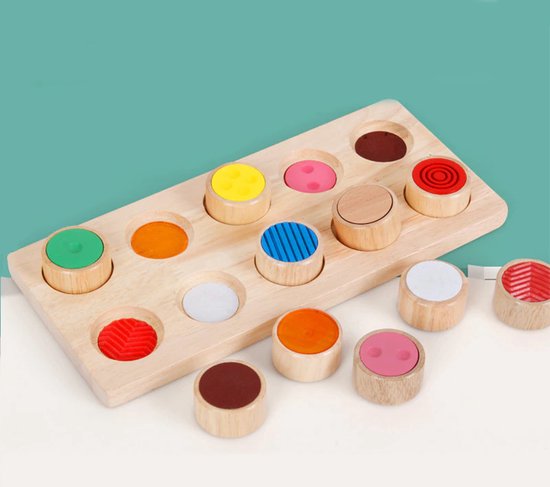 Montessori Sensorisch Speelgoed - Raakgevoelig Speelgoed - Houten Speelgoed  - Sensory... | bol.com