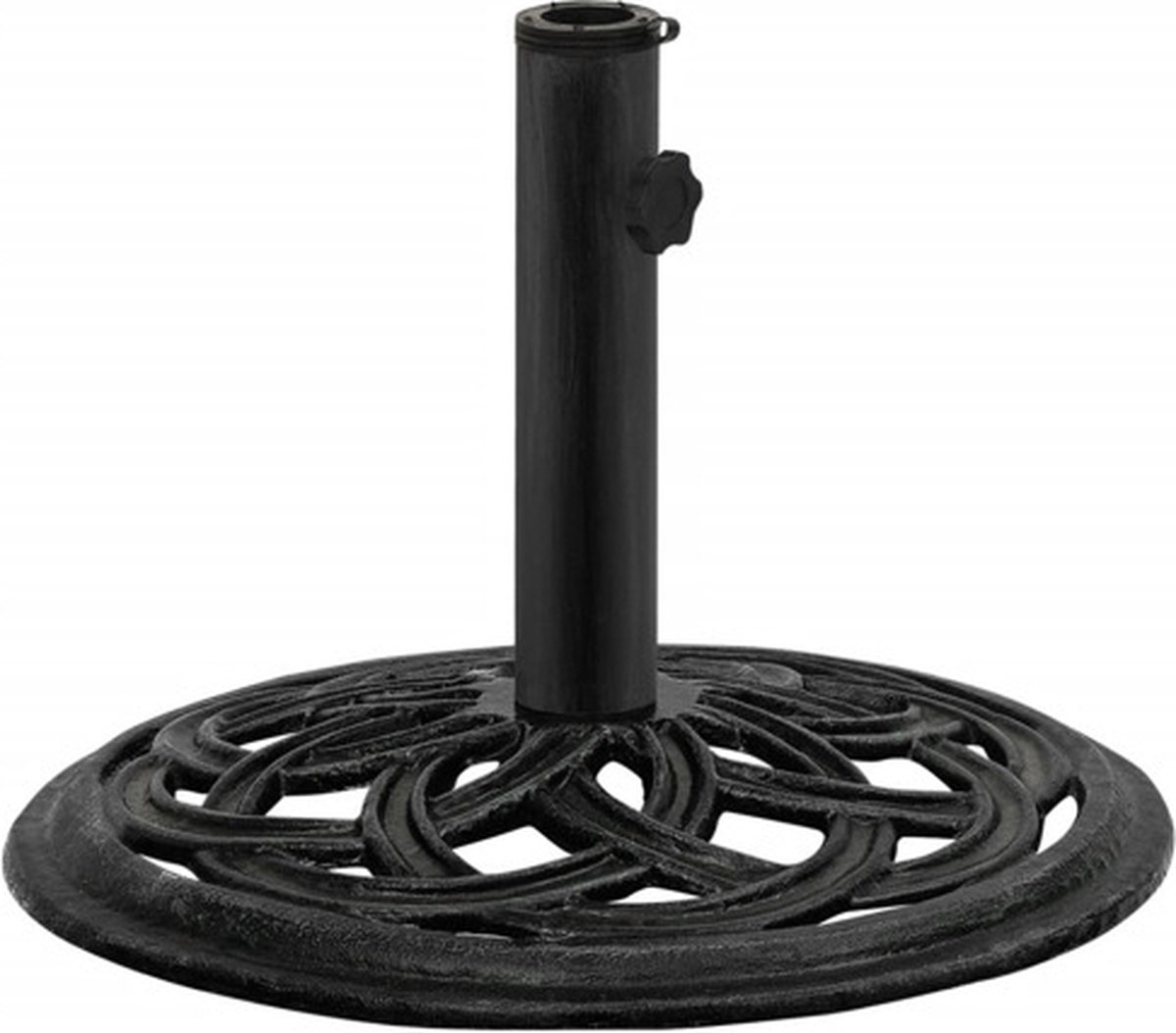 Bol.com vidaXL - Parasolvoet - 44x44x31 - cm - gietijzer - zwart aanbieding