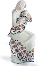 MadDeco - figurines des temps modernes - Nadal - mère avec enfant - femme - 25 cm de haut - fait main