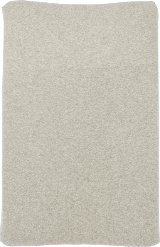 Meyco Baby Knit Basic aankleedkussenhoes - sand melange - 50x70cm