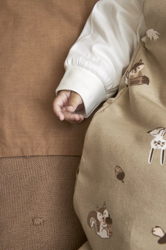 Meyco Baby Animal slaapzak 2-delig, gevoerd (van 100% katoen, met Meyco Baby Animal slaapzak 2-delig, gevoerd (van 100% katoen, met