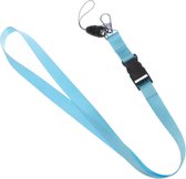 Fako Bijoux® - Keycord - Lanière - Lanière - Porte-Badge - 51cm - 20mm - Bleu Clair