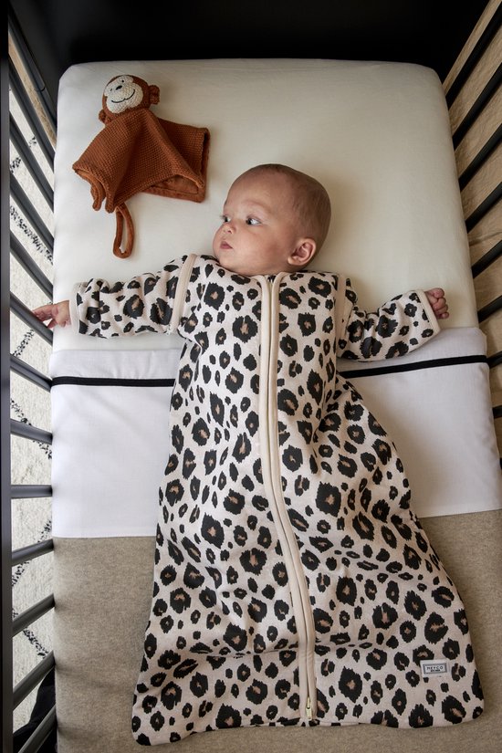 Meyco Baby Knit Basic wiegdeken - sand melange - 75x100cm - 1.0 TOG — afbeelding 5