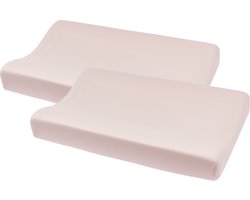 Product: Meyco Baby Uni aankleedkussenhoes - 2-pack - soft pink - 50x70cm, van het merk 
