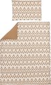 Meyco Baby Ikat dekbedovertrek ledikant - sand/toffee - 100x135cm