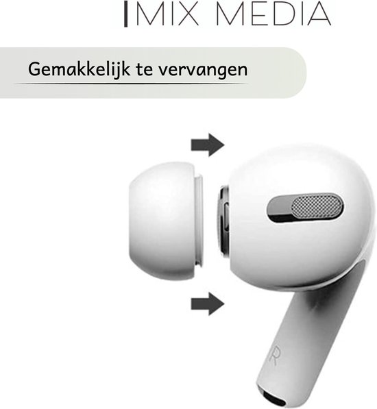 Embouts pour Apple Airpods Pro - Embouts Airpods Pro - Embouts de remplacement Airpods Pro - 5 paires d'embouts pour Airpods Pro - Petit / Zwart