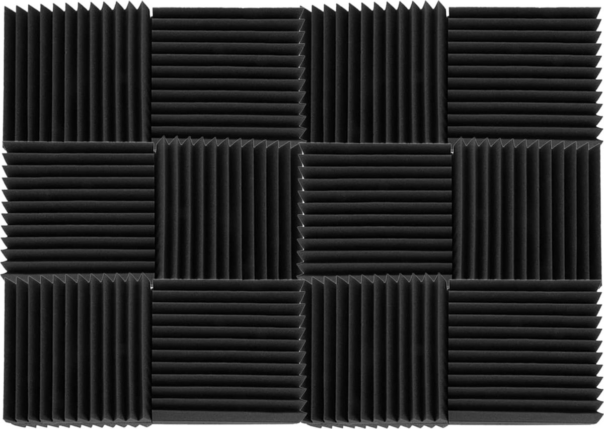 Geluidsisolatieplaten - Foam-Isolatieplaten-– Akoestische Panelen – Geluidsdemper – Studioschuim –– Acoustic Foam Panels