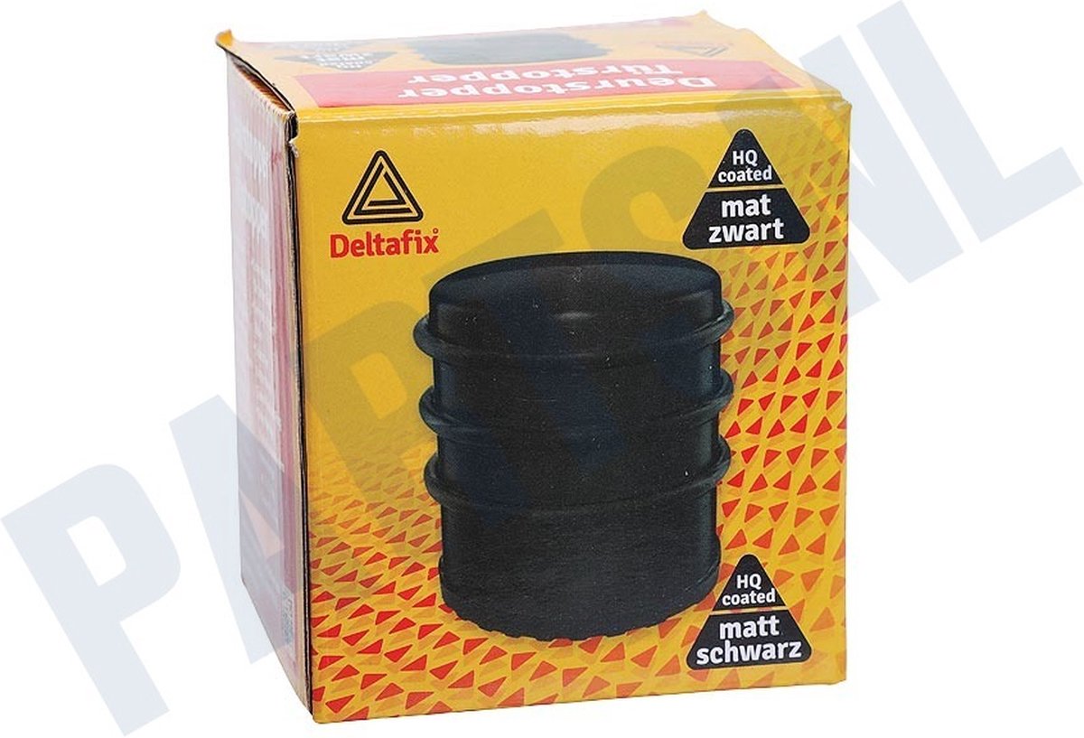 DELTAFIX Deurstopper Ø 7,7x7 cm zwart