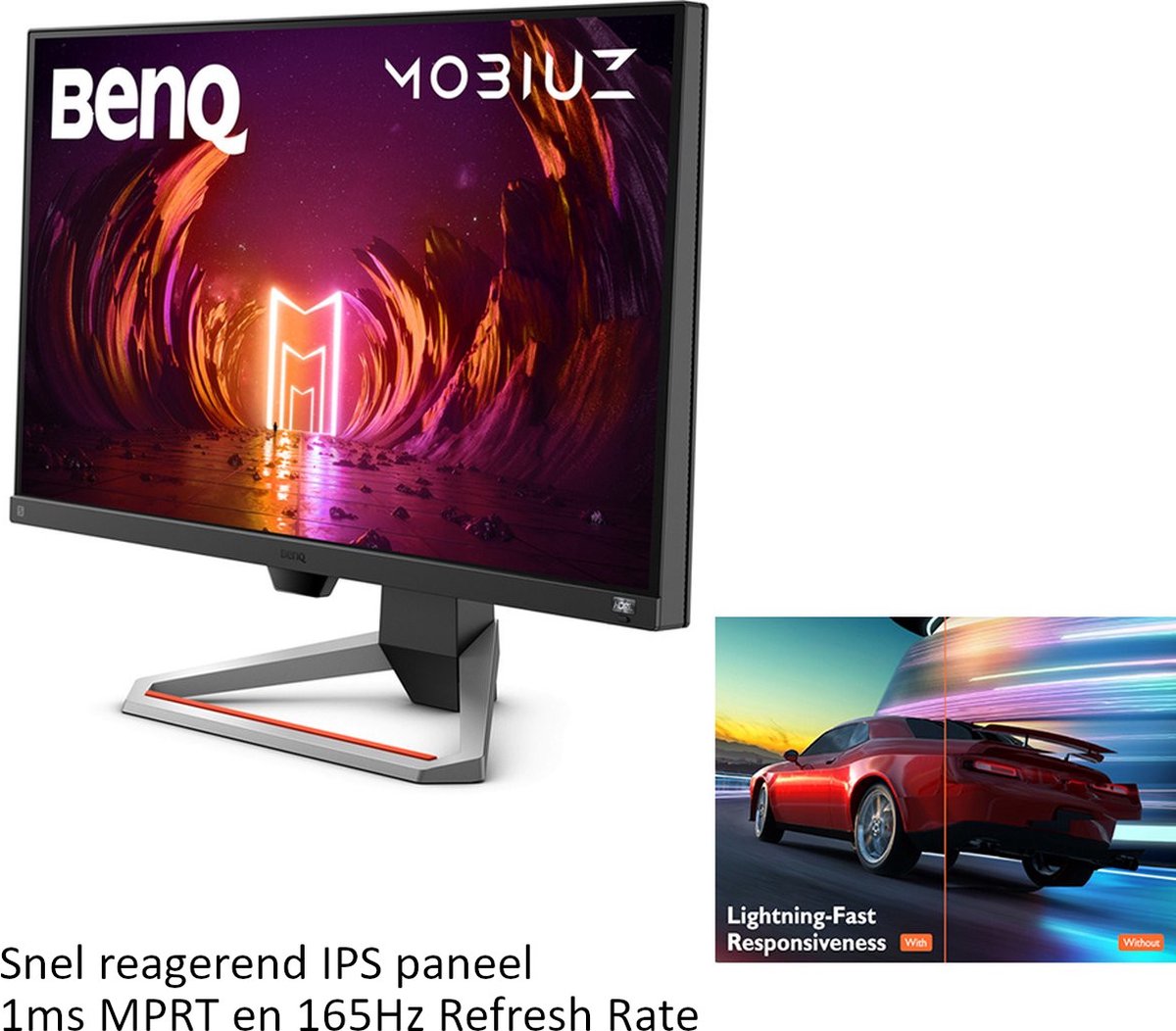 BenQ MOBIUZ EX2710S Écran Gaming (27 Pouces, IPS, 165 Hz, 1ms, HDR,  FreeSync Premium, 144 Hz compatible)