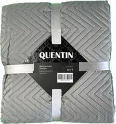 Quentin - Bedsprei - 220x220cm - Grijs
