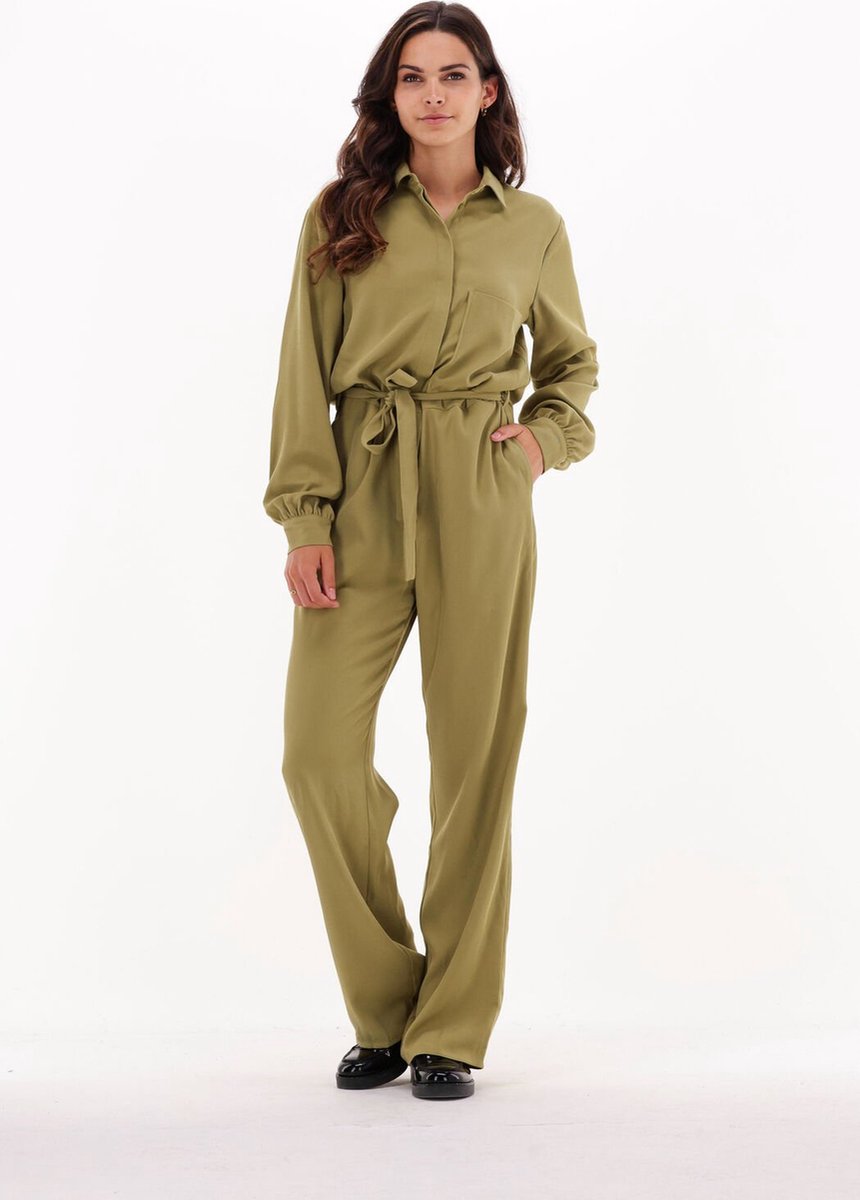Groene jumpsuit bruiloft