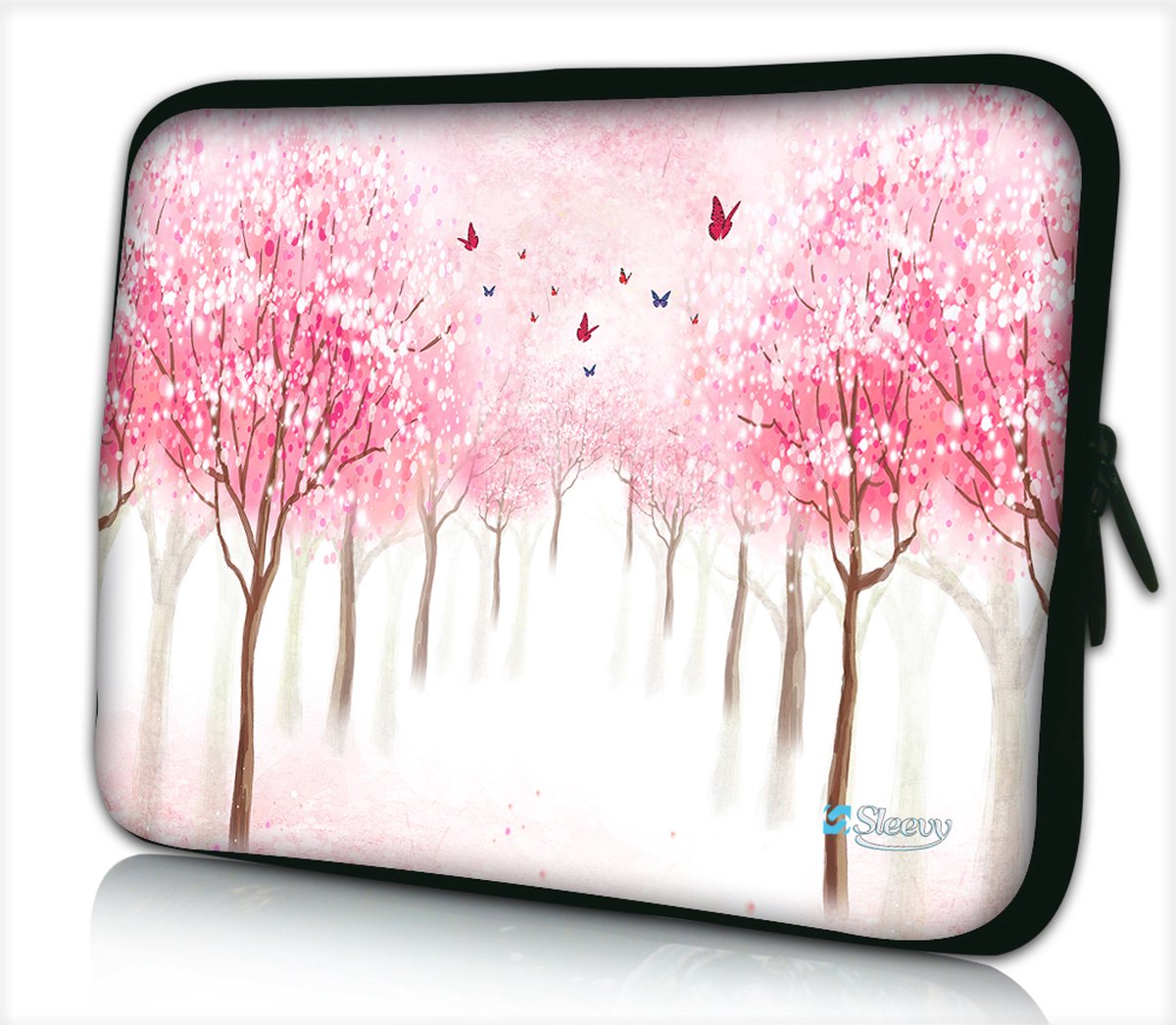 Laptophoes 14 inch bloesem bomen - Sleevy - laptop sleeve - laptopcover - Alle inch-maten & keuze uit 250+ designs! Sleevy