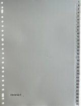 Benza Tabbladen met cijfers 1 - 31 Tabs PP - A4 - 23 ringen